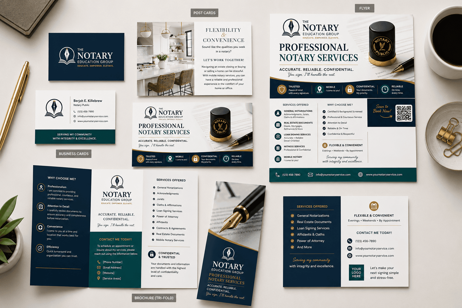 Flyers, Business Cards, Postcards, and Brochures: How to Use Marketing Stationery the Right Way